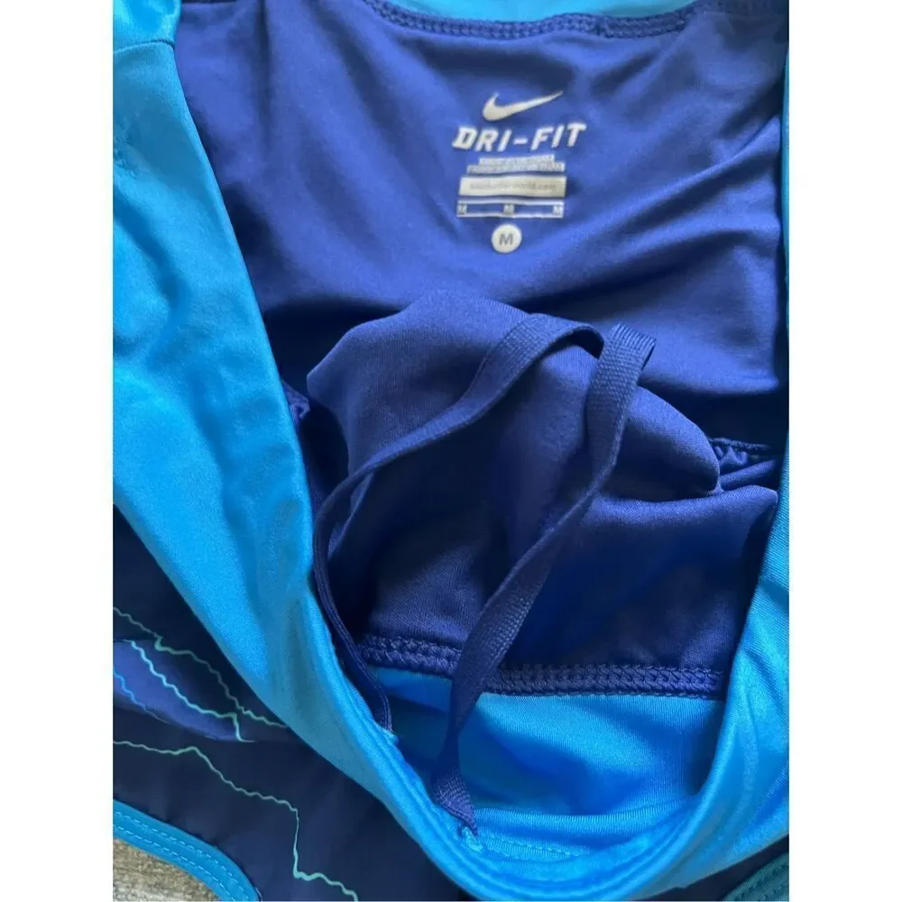 Nike Blue Dri Fit Athletic Running Shorts Women's Medium